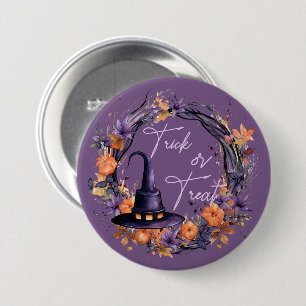 Trick or Treat Halloween Button