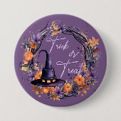 Trick or Treat Halloween Button (Vorderseite)