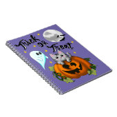 Trick or treat Halloween cat Notizblock (Rechte Seite)