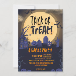 Trick or Treat Halloween Dance Party Invitation🎃 Einladung