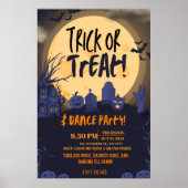 Trick or Treat Halloween Dance Party Invitation🎃 Poster (Vorne)