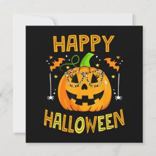 Trick or Treat Halloween Funny Pumpkin Happy Hallo Einladung