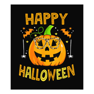 Trick or Treat Halloween Funny Pumpkin Happy Hallo Fotodruck