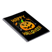 Trick or Treat Halloween Funny Pumpkin Happy Hallo Notizblock (Rechte Seite)