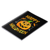 Trick or Treat Halloween Funny Pumpkin Happy Hallo Notizblock (Linke Seite)