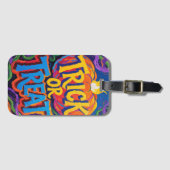 "Trick or Treat" Halloween Gepäckmarke Gepäckanhänger (Vorderseite (Horizontal))