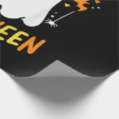 Trick or Treat Halloween Ghost Geschenkpapier (Ecke)