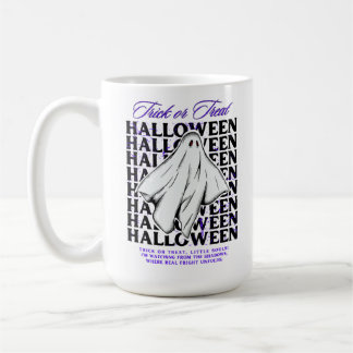 Trick Or Treat Halloween Ghost Mug | Cute Spooky Kaffeetasse