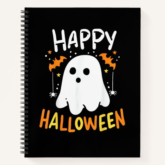 Trick or Treat Halloween Ghost Notizblock (Vorderseite)