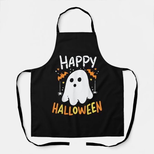 Trick or Treat Halloween Ghost Schürze (Vorderseite)