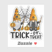 Trick or Treat Halloween Gnomes Aufkleber (Blatt)