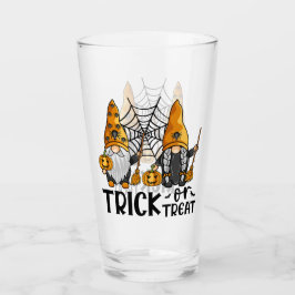 Trick or Treat Halloween Gnomes Glas