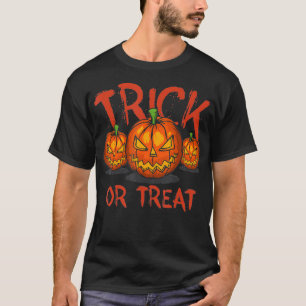 Trick or Treat Halloween Pumpkin T-Shirt