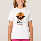 Trick or Treat Halloween Scary Night Bat T-Shirt (Vorderseite)
