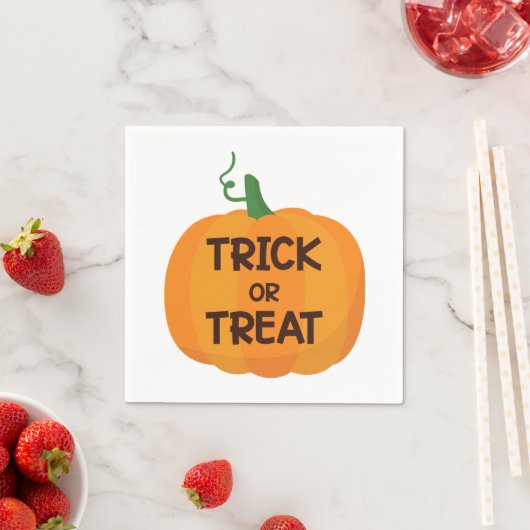 Trick or Treat Halloween Serviette (Beispiel)
