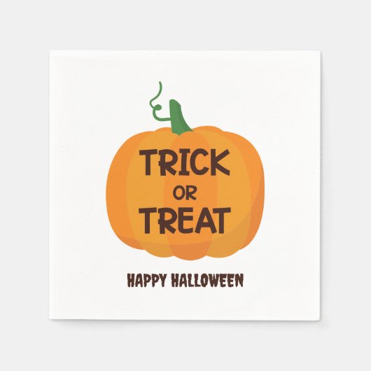 Trick or Treat Halloween Serviette (Vorderseite)