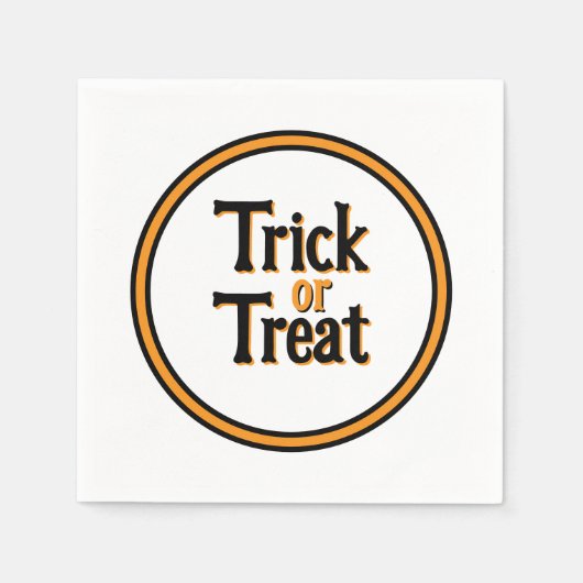 Trick or Treat Halloween Serviette (Vorderseite)