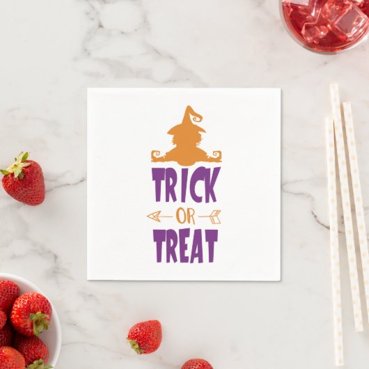 Trick or Treat Halloween Serviette (Beispiel)