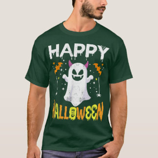 Trick or Treat Halloween Shirt Ghost Pumpkin Happy
