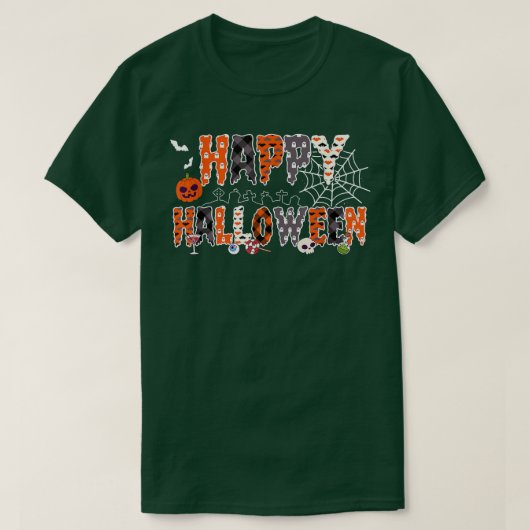 Trick or Treat Halloween Shirt Pumpkin Happy Hallo (Design vorne)