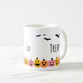'Trick or Treat' Halloween-Tasse - 11oz Kaffeetasse (VorderseiteRechts)