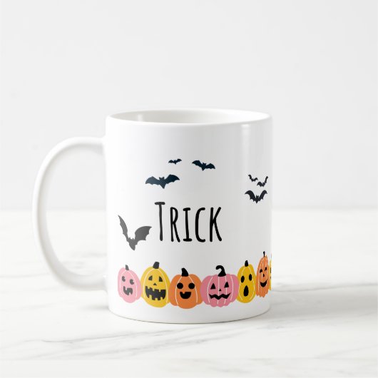 'Trick or Treat' Halloween-Tasse - 11oz Kaffeetasse (Links)
