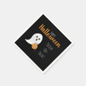 Trick or Treat Happy Halloween Ghost Spooky Serviette (Ecke)