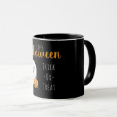Trick or Treat Happy Halloween Ghost Spooky Tasse (VorderseiteRechts)