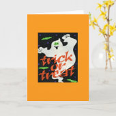Trick or Treat Karte (Gelbe Blume)