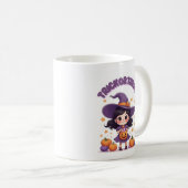 Trick or Treat Kawaii Witch Mug – Pumpkin Candy  Kaffeetasse (VorderseiteRechts)