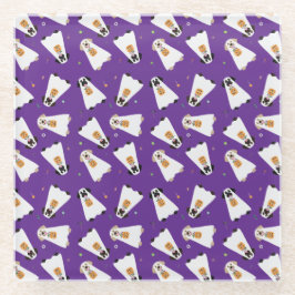 Trick or Treat Labrador Retriever Ghost Hunde Glasuntersetzer