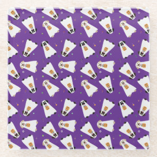 Trick or Treat Labrador Retriever Ghost Hunde Glasuntersetzer