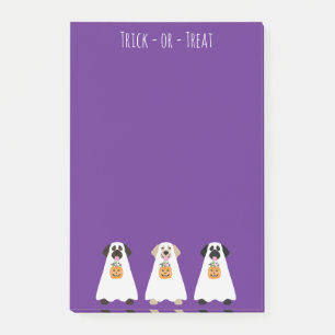 Trick or Treat Labrador Retriever Ghost Hunde Post-it Klebezettel