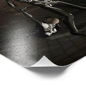 Trick or Treat. Man dressed as skeleton Fotodruck (Ecke)