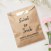 Trick or Treat Modern Rustic Kraft Halloween  Geschenktütchen (Versiegelt)