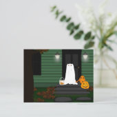 Trick or Treat Oliver the Otter! Postkarte (Stehend Vorderseite)