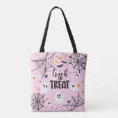 Trick or Treat Pink Halloween Tasche (Rückseite)