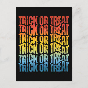TRICK OR TREAT POSTKARTE