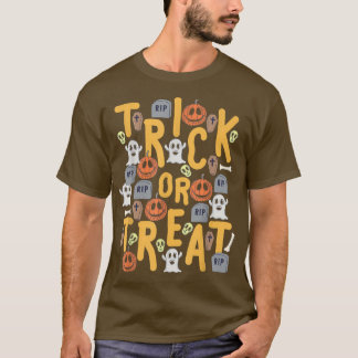 Trick or Treat Pumpkin Ghost Niedliches sonniges H T-Shirt
