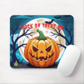 Trick or Treat Pumpkin Moonlight Mousepad (Mit Mouse)