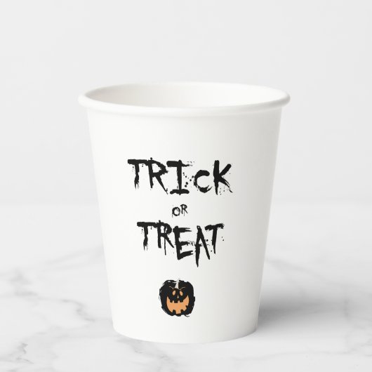 Trick or treat pumpkin pappbecher (Vorderseite)