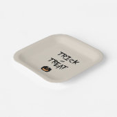 Trick or treat pumpkin pappteller (Gewinkelt)