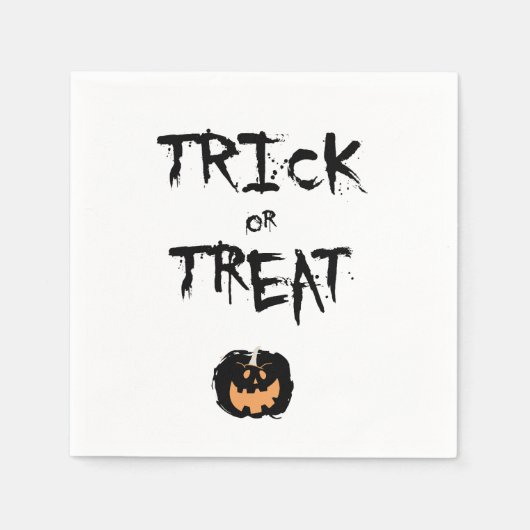 Trick or treat pumpkin serviette (Vorderseite)