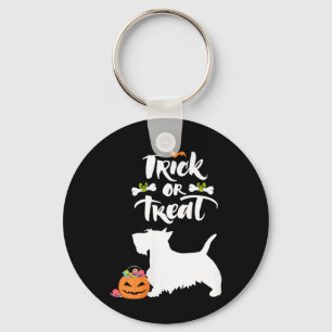 Trick-or-Treat-Scottie Schottischer Terrier Hund D Schlüsselanhänger