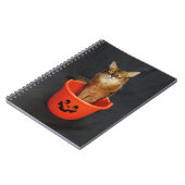 Trick or Treat Somali Cat Notizblock (Linke Seite)