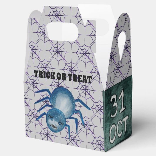 "Trick or Treat Spider and Webs Fevor Box" Geschenkschachtel (Geöffnet)