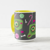 Trick or Treat! Süß Tod und Bonbons! Tasse (Vorderseite Links)