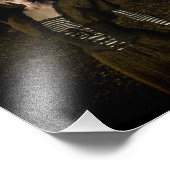 Trick or Treat. Thin female carrying lamp Fotodruck (Ecke)