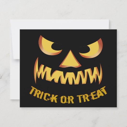 Trick or Treat with Pumpkin Face (Vorderseite)