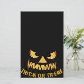 Trick or Treat with Pumpkin Face Briefpapier (Stehend Vorderseite)